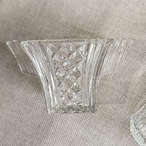 Art Deco Glass Sugar and Creamer